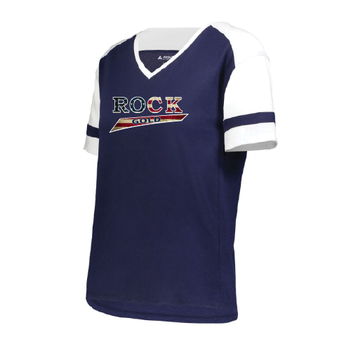 Rock Gold Softball Womens SS Fanatic - Navy