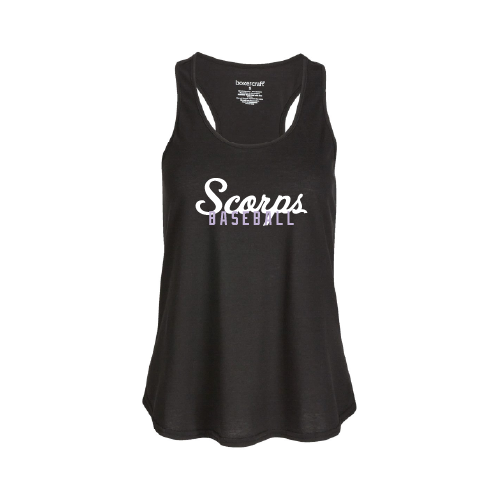 Scorps Womens Tank Top - Black - Script Logo