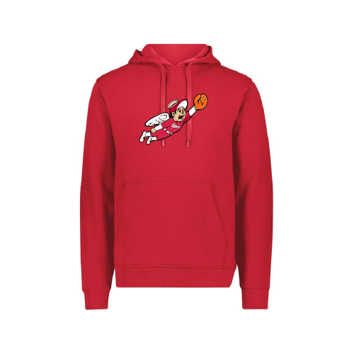 777 Womens LS Fleece Hoodie - Red