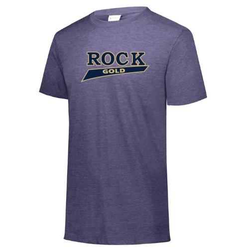 Rock Gold Softball Mens SS Tri Blend - Navy