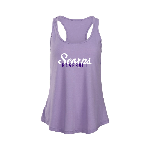 Scorps Womens Tank Top - Purple - Script Logo