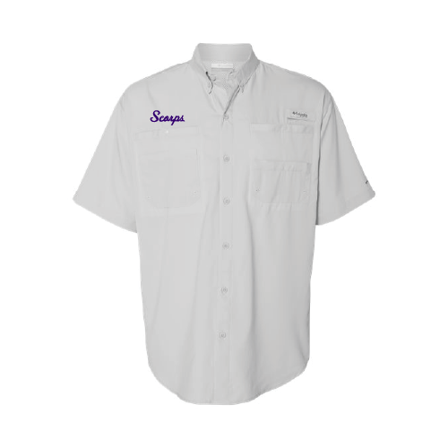 Scorps Mens SS Full Button Shirt - Grey